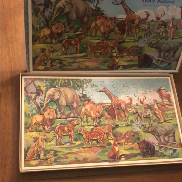 VINTAGE Victory Wood Educational Children Puzzle - Picture 2 of 9